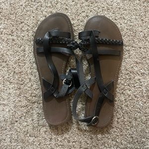 Black Faded Glory Sandals